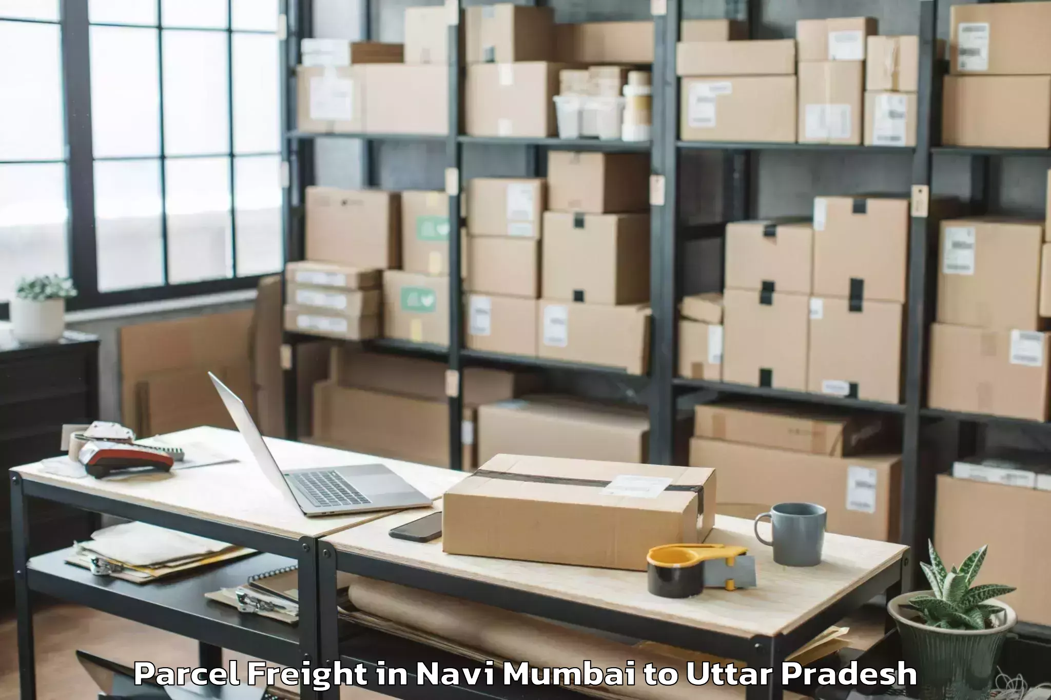 Navi Mumbai to Sikandra Rao Parcel Freight